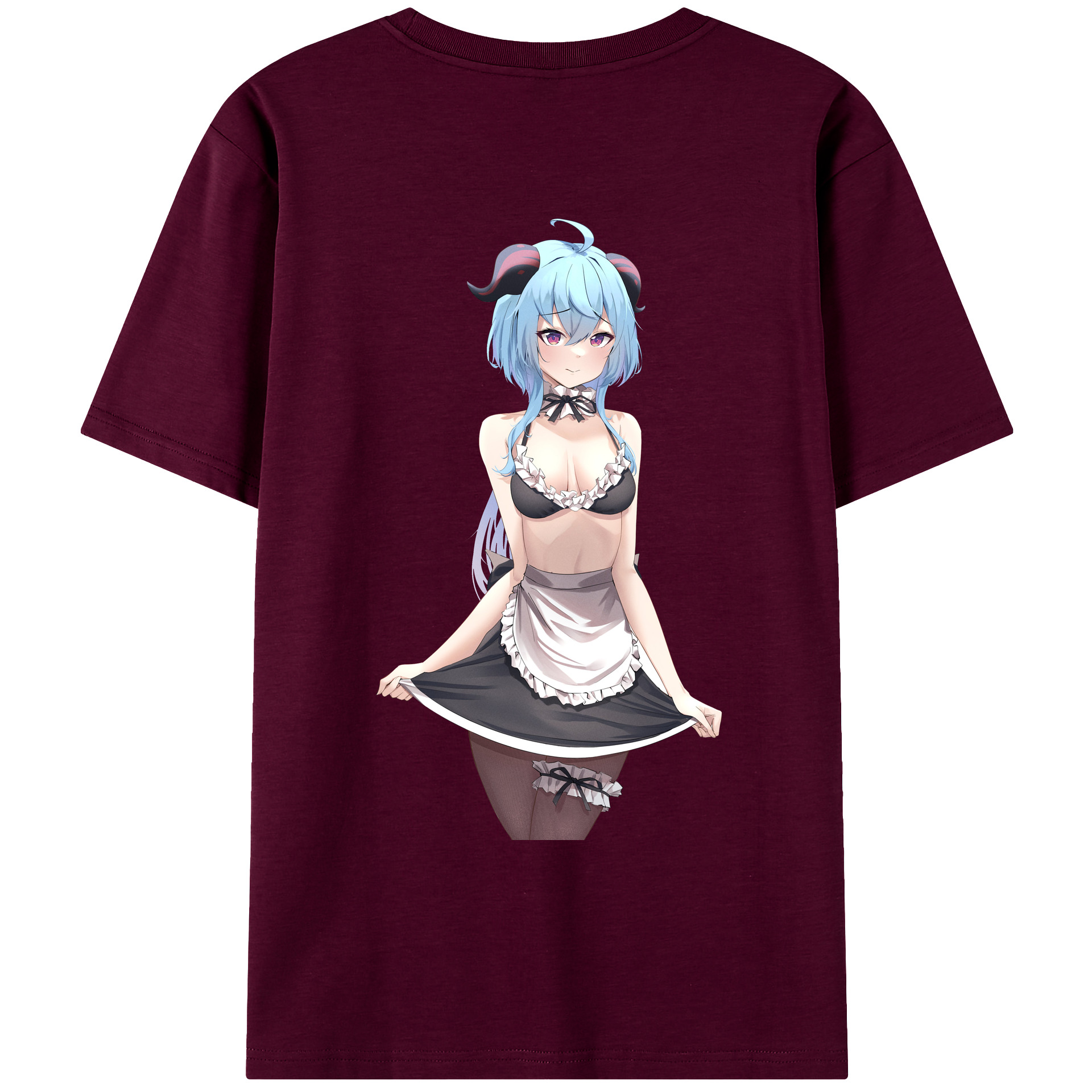 げんし神 甘雨 かんう genshin Ganyu レディース半袖Tシャツ(バックプリント)